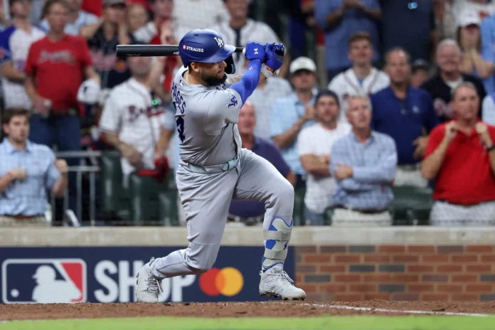 Andy Pages celebra victoria de los Dodgers.
