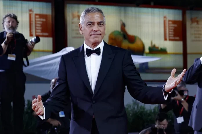 George Clooney filma 'In Love' en Nueva Jersey.
