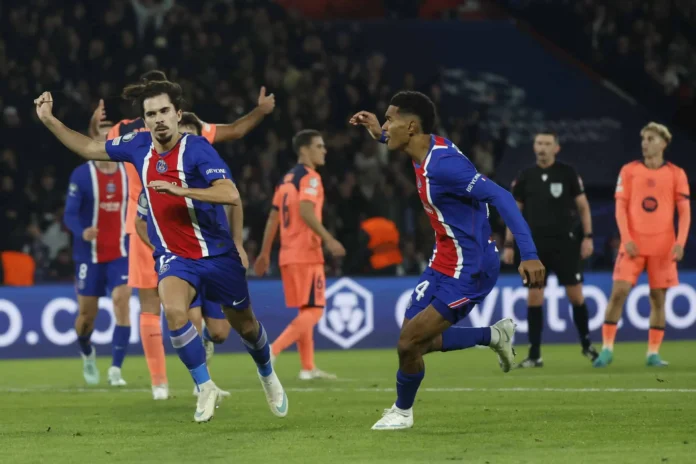 PSG celebra victoria sobre Barcelona en Champions