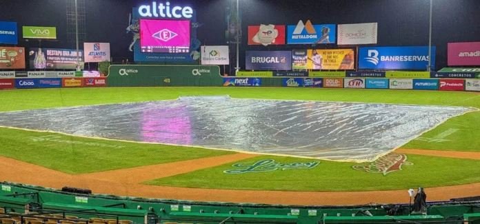 Partidos de béisbol LIDOM pospuestos por lluvia.