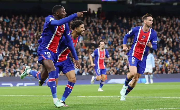 PSG celebra victoria sobre Manchester City 4-2