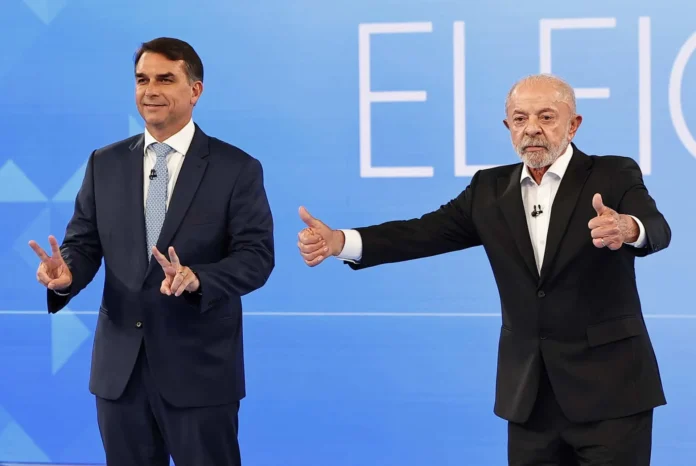 Lula y Bolsonaro en debate electoral Brasilero