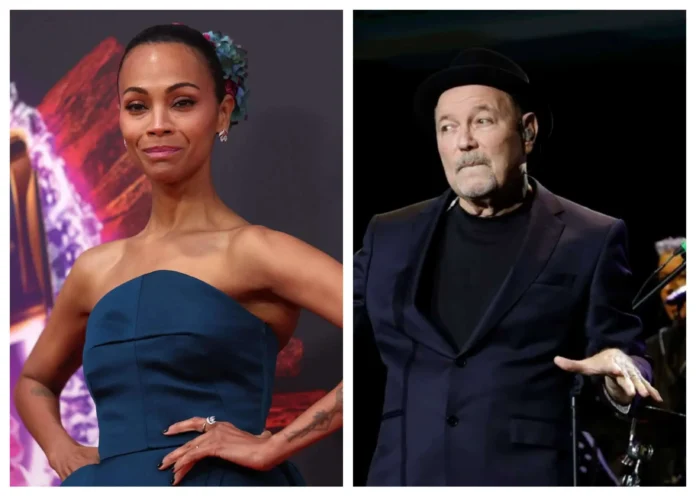 Rubén Blades y Zoé Saldaña en película.