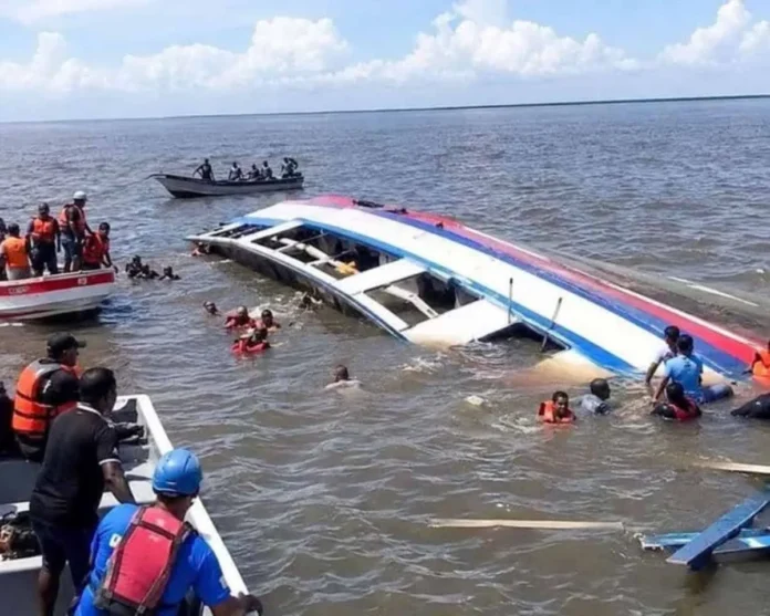 Naufragio del ferry MV Barima en Guyana