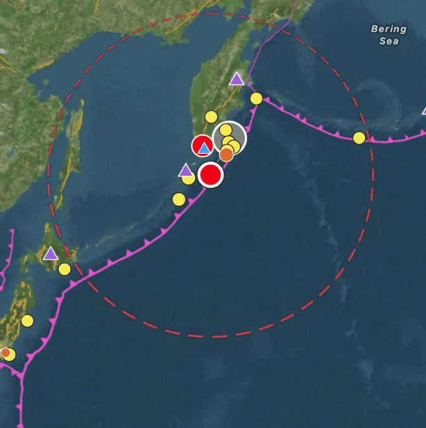 Terremoto de 6,9 en Kamchatka, Rusia.