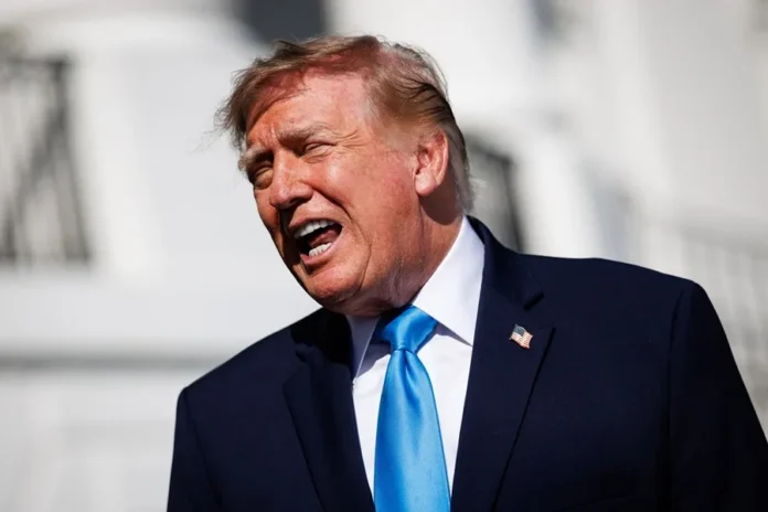 Trump en campaña electoral en Texas.